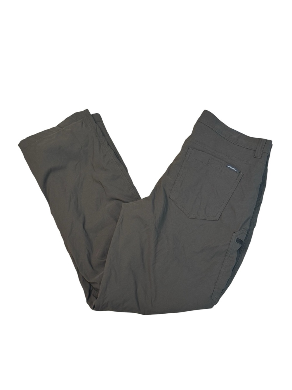 Eddie Bauer Men’s Green Fleece Lined Nylon Hiking Pants 32 x 30